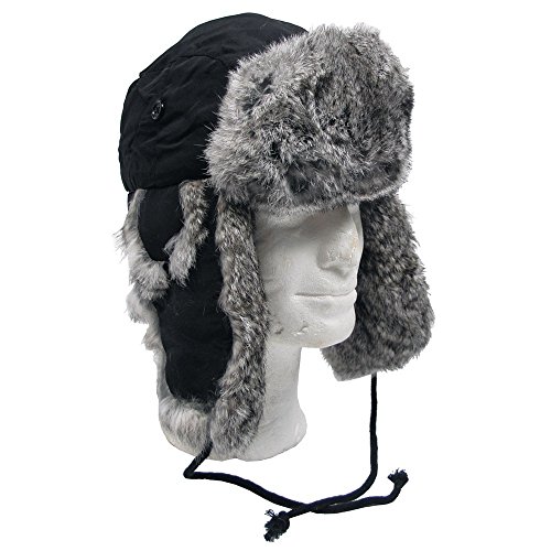 Kinder US N2B Polarjacke Jacke mit Fellkragen schwarz S-XXL (122-176) 158/164,Schwarz