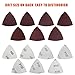 170 PCS Triangle Sanding Pads, Hook and Loop Triangle Sandpaper for 3-1/8 Inch Oscillating Multi Tool Sanding Sheets Assorted Grits 40/60/80/120/150/180/240,for Sanding and Grinding