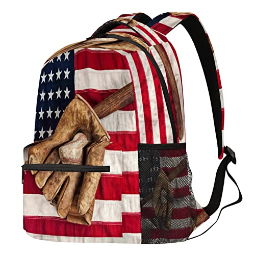 Baseball Backpacks Large 18 Inch Bookbag Shoulder School Computer Hiking Gym Travel Casual Travel Daypack #TOP1