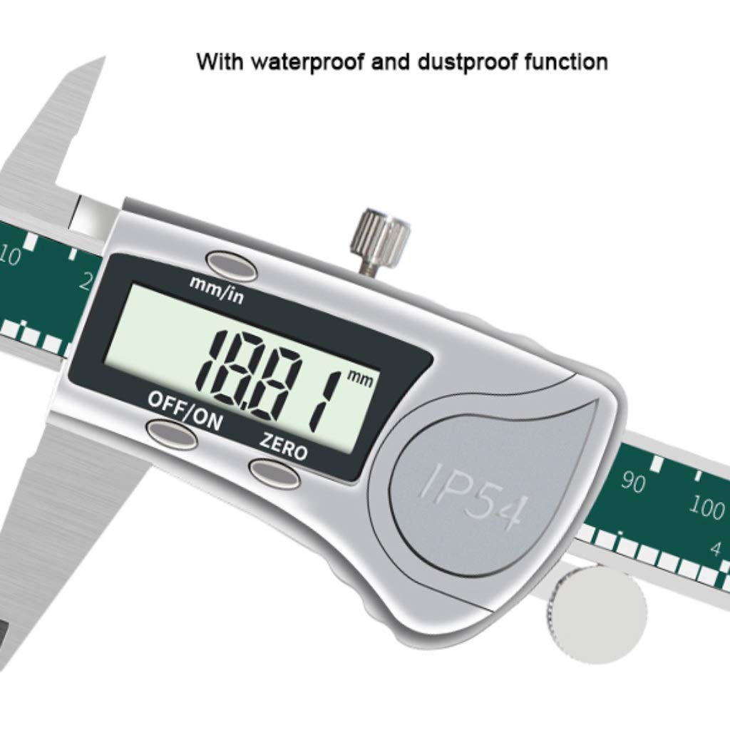 Suwalizki Elektroniczny Cyfrowy Cyfrowy Zacisk Ze Stali Nierdzewnej Vernier Caliper High Precision Industrial Pomiar Narzędzia Zakres: 0-150mm