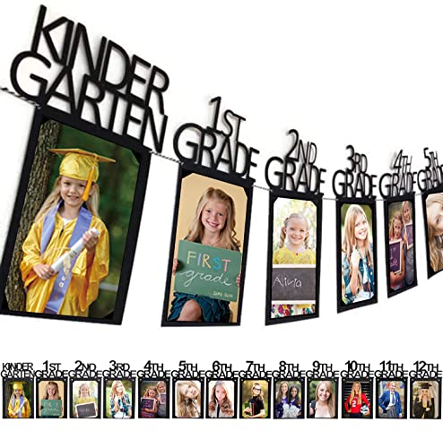 Image of Graduation Decorations 2026 5x7 Photo Banner for Class of 2026 2027 Decorations K-12 Picture Banner for Senior High School Decor Graduation Party Supplies TD114