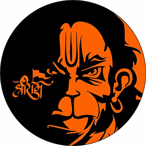 CVANU Hanuman Jai Shree Ram Sticker for Scooty, Bike- All Two Wheeler Vehicle...