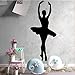 QIANGTOU Beauté Danse Filles PVC Stickers Muraux Décor À La Maison pour Filles Chambre Stickers Muraux Ballet Étanche Mur 30x69cm