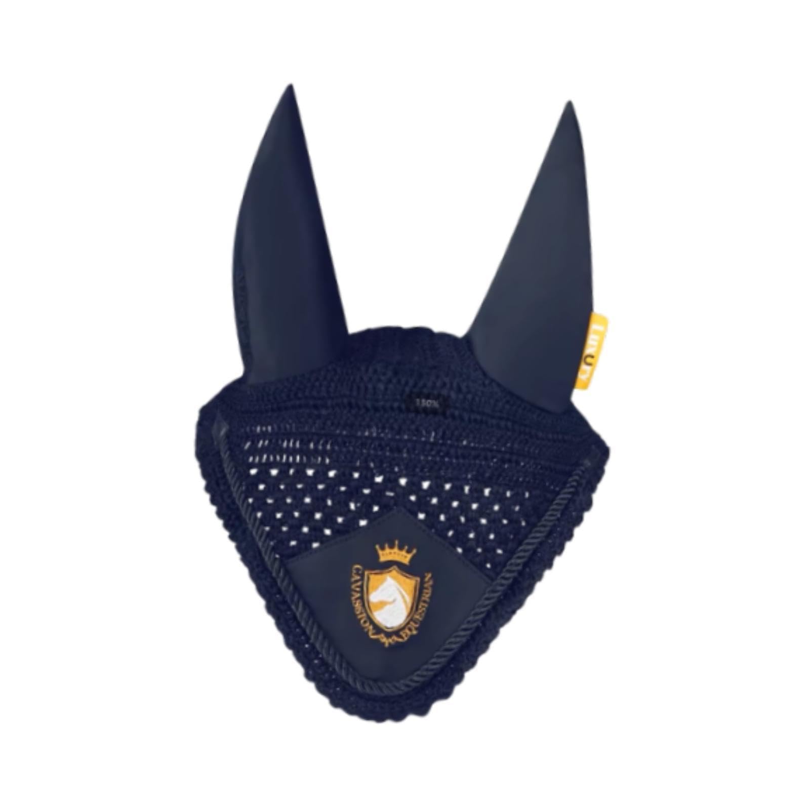 Bonnet Anti-Mouches pour Chevaux, Accessoire équestre Pratique, Marine