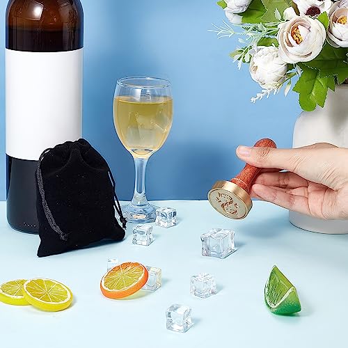CRASPIRE Ice Stamp Initials Ice Stamps Letter S Ice Cube Stamp Personalized with Removable Brass Head and Wood Handle Ice Branding Stamp for Cocktail Mojito Bar Drinks - Image 4