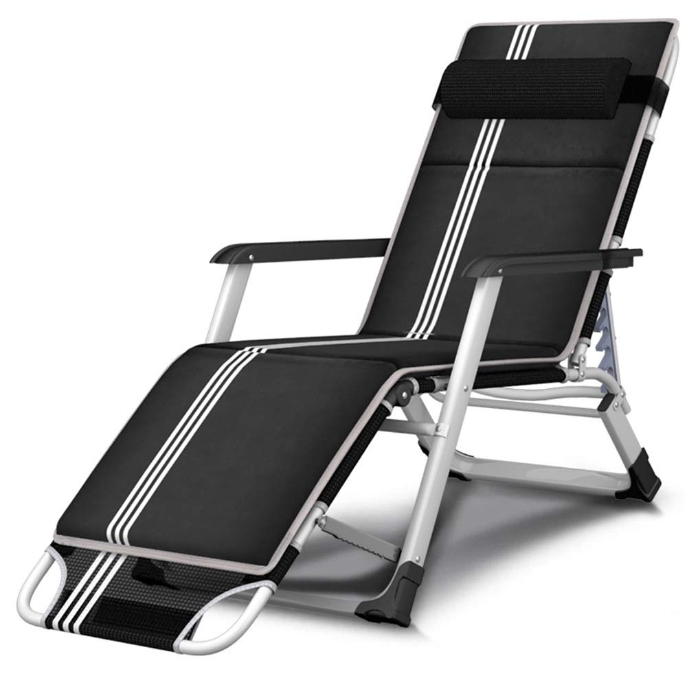 Chaise pliante inclinable pour bureau et sieste | Lit pliant 178x52x98 cm