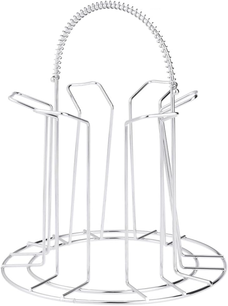 Outanaya 2 Pcs Stainless Steel Wine Glass Holder Drain Rack for Teacup