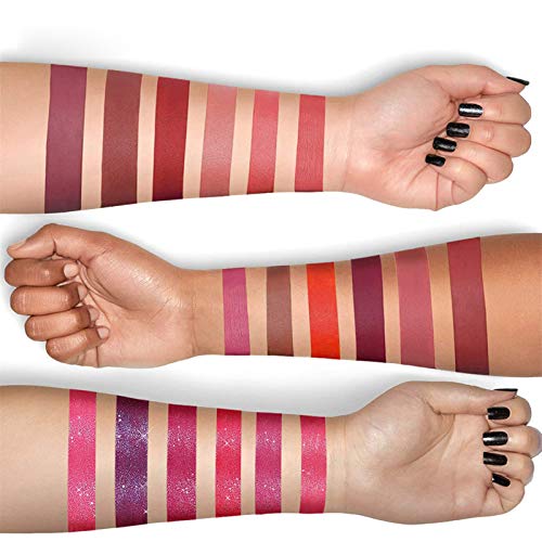 Bonnie Choice 18Pcs Matte Lipstick Set,Nude Matte Liquid Lipstick Set For Women,Long-Lasting Non-Stick Cup Not Fade High Pigmented Lip Gloss Set,Classic Colors Lip Stick Set For Daily Makeups #TOP2