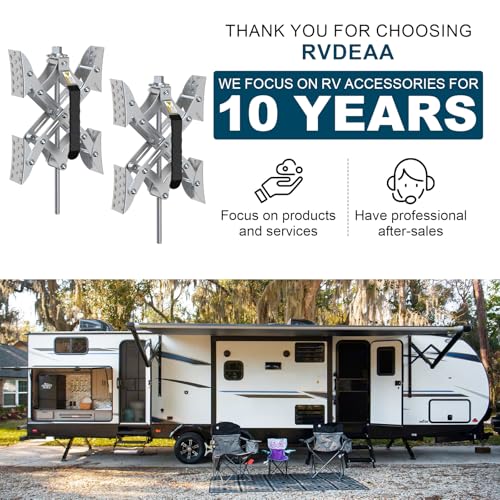 Image of RV X Chocks Wheel Stabilizer for Travel Trailers, RV X-Shaped Wheel Chocks