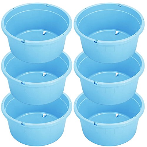 Amazon | 【6個セット】トンボ タライ ジャンボ 水抜栓付 75型 100L  