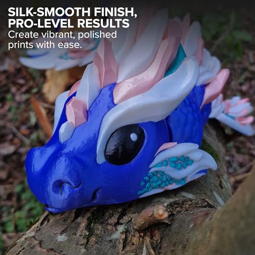 Image of Polymaker Panchroma Silk PLA Filament 1.75mm for 3D Printing, 1kg, White | Neatly Wound, High-Gloss Finish PLA, Easy Print & Smooth Feeding, Compatible with Bambu Lab & Most 3D Printers
