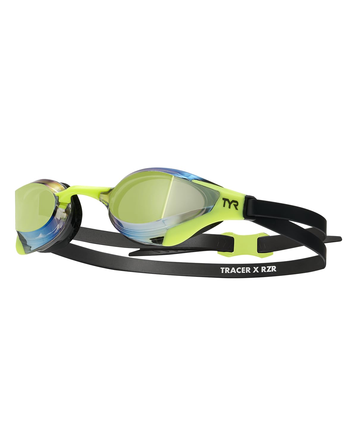 TYR Tracer x RZR Verspiegelte Schwimmbrille für Erwachsene, Limelight, Einheitsgröße