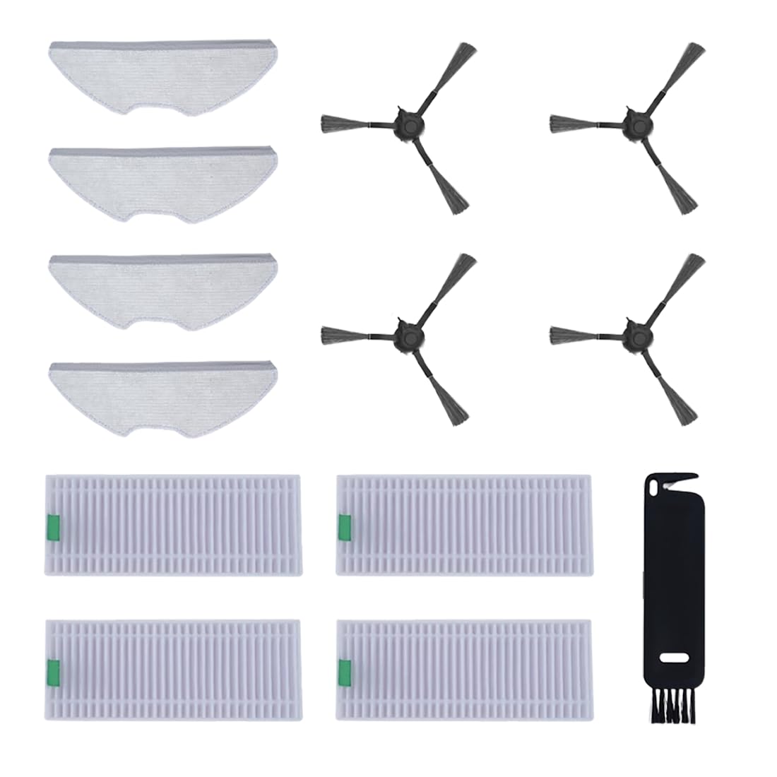 Eureka Forbes Accessories for Robotic Vacuum Cleaner l 13 Pieces | for SmartClean Home Mapping Pro/Pro S2, Forbes SmartClean Home Mapping Nuo/Nuo S2, and Forbes SmartClean Auto Bin/Auto Bin S2