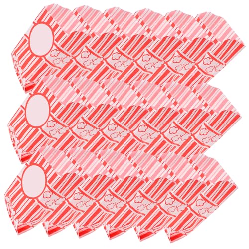 NIYANGLE 30Pcs Greaseproof Popcorn Bags Lightweight Cardboard Candy Containers for Home Theaters Cinemas Parties for Popcorn Treats and Snacks