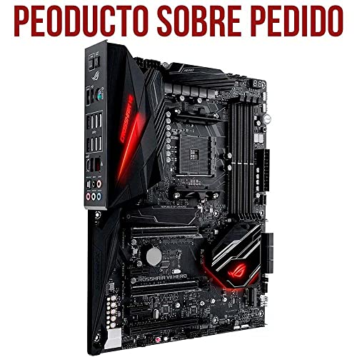 Asus ROG CROSSHAIR VII HERO Scheda Madre ATX con Socket AM4, Chipset AMD X470, con Supporto Processore Ryzen 2nd Generation, Nero, Senza Wi-Fi - Scheda madre - Immagine 1