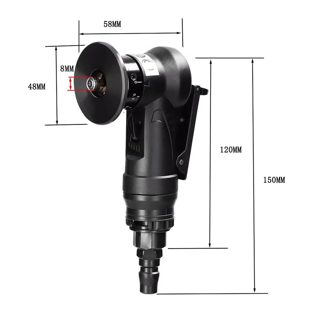 Chamfrenante Sbavatura Metallo 30.000 Rpm Bordo Circolare Strumento di Smerigliatura Pneumatica Piastrella a 45 Gradi per Smussatura Metallo