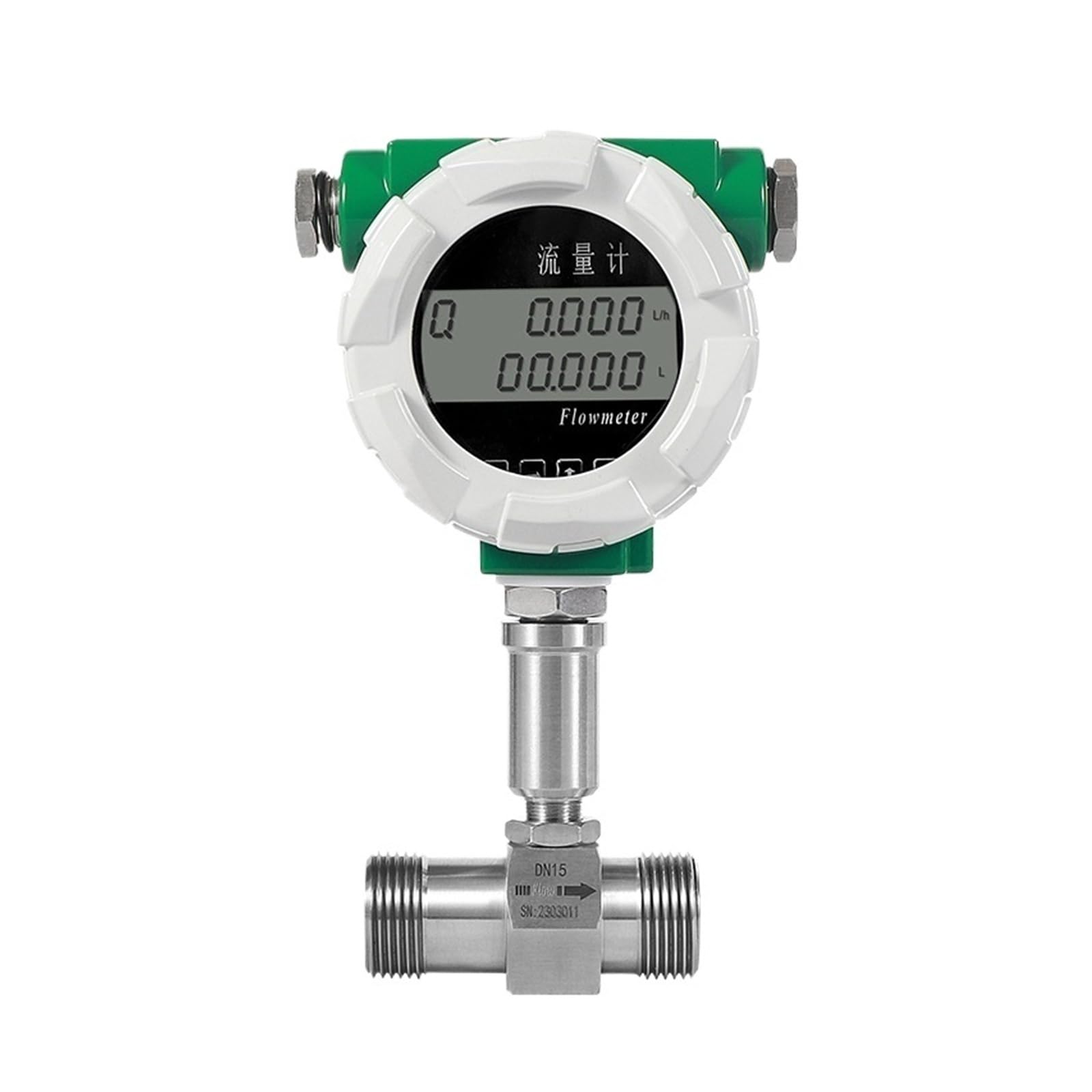 PXQCHAVLN Flow Meter Liquid Stainless Steel Electronic Digital Sensor(DN6 thread)