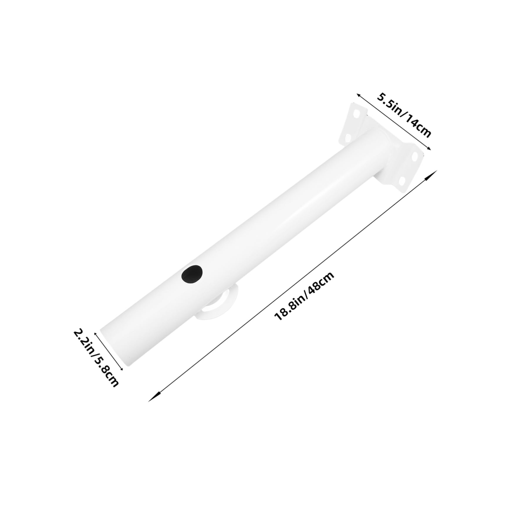 GRIRIW Solar Bracket Accessory Kit Pole Light Solar Powered Mounting Bracket Outdoor Deck Pole