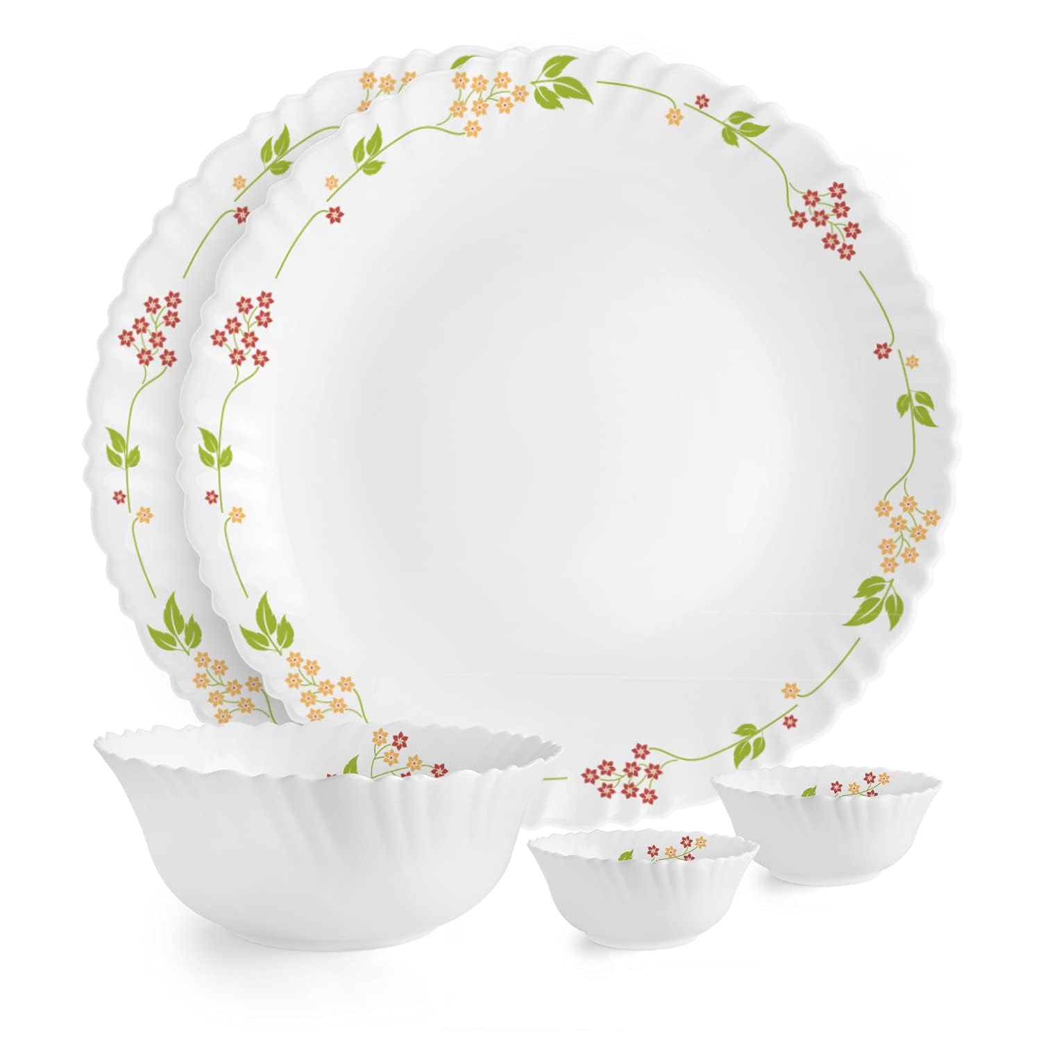 Cello Secret Garden Dinner Set - 35 Piece Opalware -12