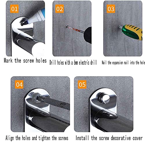 Porte-serviettes de bain à 3 niveaux rétractable pour optimiser les petits espaces - 8