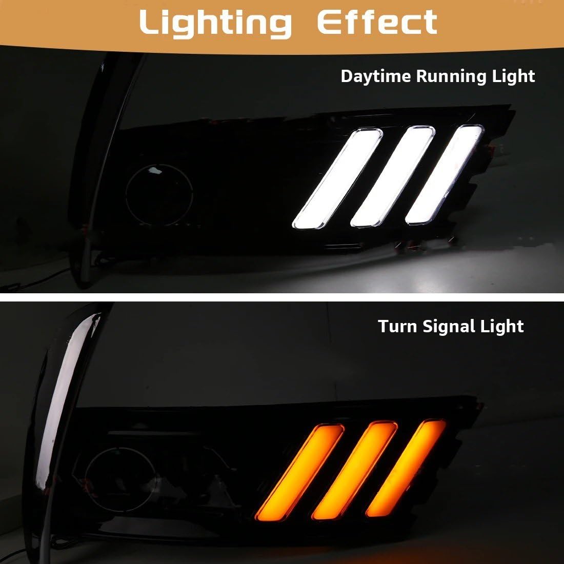 Luces Antiniebla Luz Niebla Para Toyota Para Corolla 2017-2018: Luces Diurnas LED (DRL) Antiniebla Intermitentes Posición Delanteras (12V)