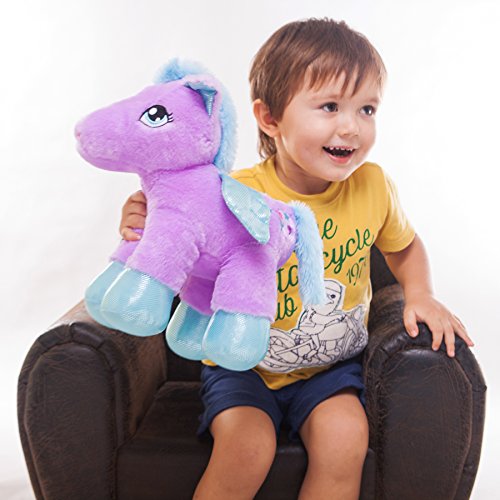 Bstaofy Light Up Pegasus Stuffed Animal Glow Unicorn Led Soft Plush Toys, Bedtime Nightlight Companion Gift For Kids On Christmas Birthday, Purple #TOP5