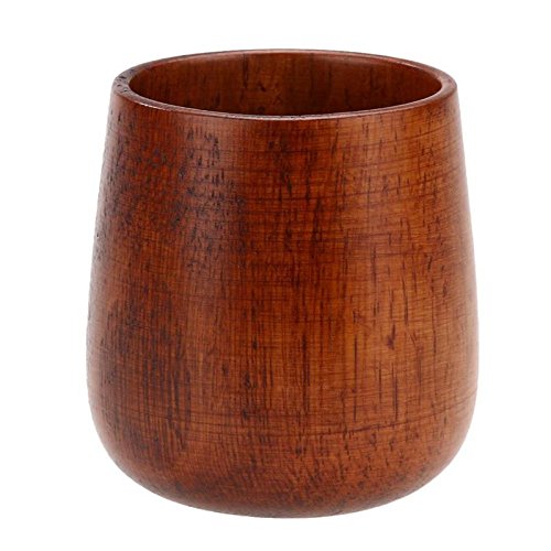 CAIONPLE Originales hechos a mano de madera natural cuencos de madera Desayuno Taza de té de leche