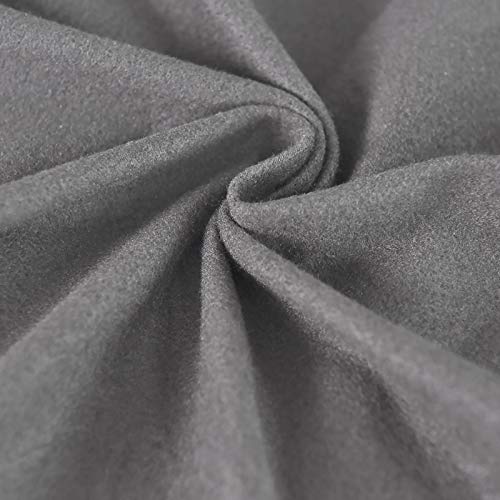 Image of Easy-Going 4 Pieces Oversized Stretch Couch Cover for Dogs Washable | Sectional Sofa Slipcover for 3 Separate Cushion Couch - Elastic Furniture Protector for Pets, Kids Light Gray