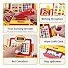 FS Pretend Play Cash Register Toy with True Barcode Scanner & Calculator, Microphone, Play Food, Supermarket Cashier, Great Pre-School Gift Cash Register for Kids Boys & Girls, Ages 3 4 5 6 8
