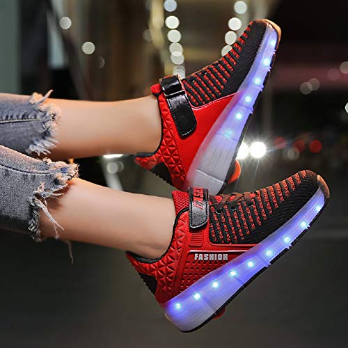 Image of Ylllu Kids LED Roller Skate Shoes with Wheel Light up Roller Shoes Gift for Girls Boys Children