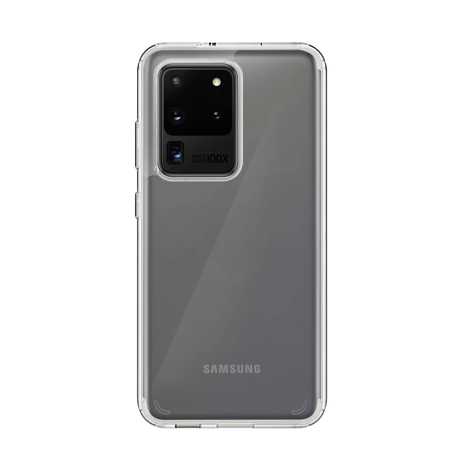 Amazon Brand - Solimo Hard Back & Soft Bumper Cover with 8 Foot Drop Protection Case for Samsung Galaxy S20 Ultra - Clear (B0C3449K3X) Amazon Price History, Amazon Price Tracker