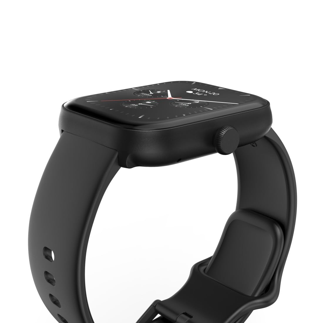 Hama Smartwatch, Farbdisplay 1,65“, Telefonfunktion, IP68, schwarz | WhatsApp, E-Mails etc., Sprachassistent, Fitnesstracker mit 100 Sportarten + Herzfrequenz, Blutsauerstoff, Kalorien etc.
