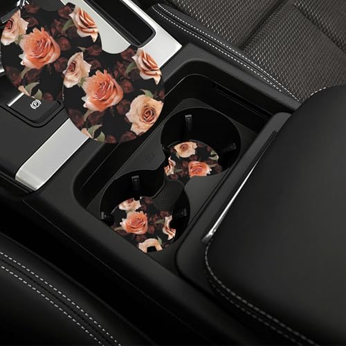 Portavasos para Auto Negro 2 Piezas, Antideslizante miniatura 1