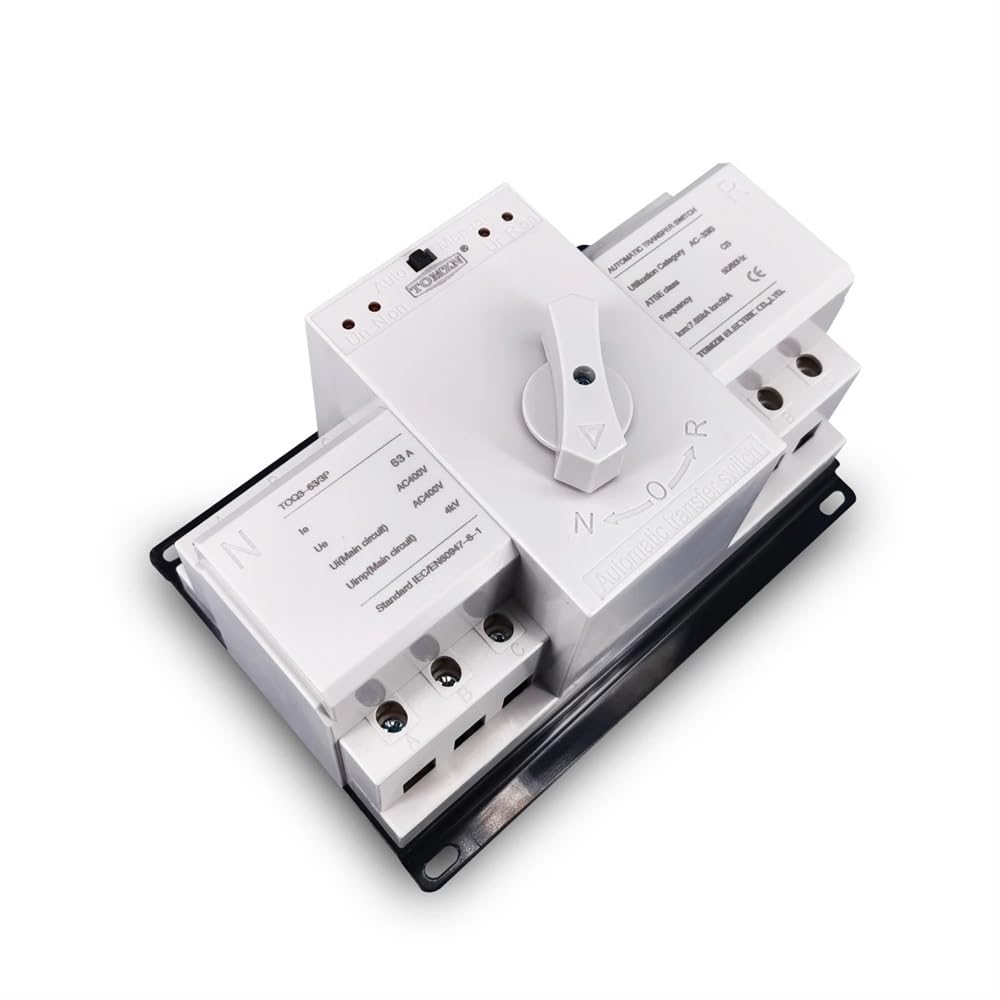Interruttore Magnetotermico 3P 63A 380 V 50/6 0Hz 3 Wire. MCB. Tipo Dual Power Switch di trasferimento automatico ATS