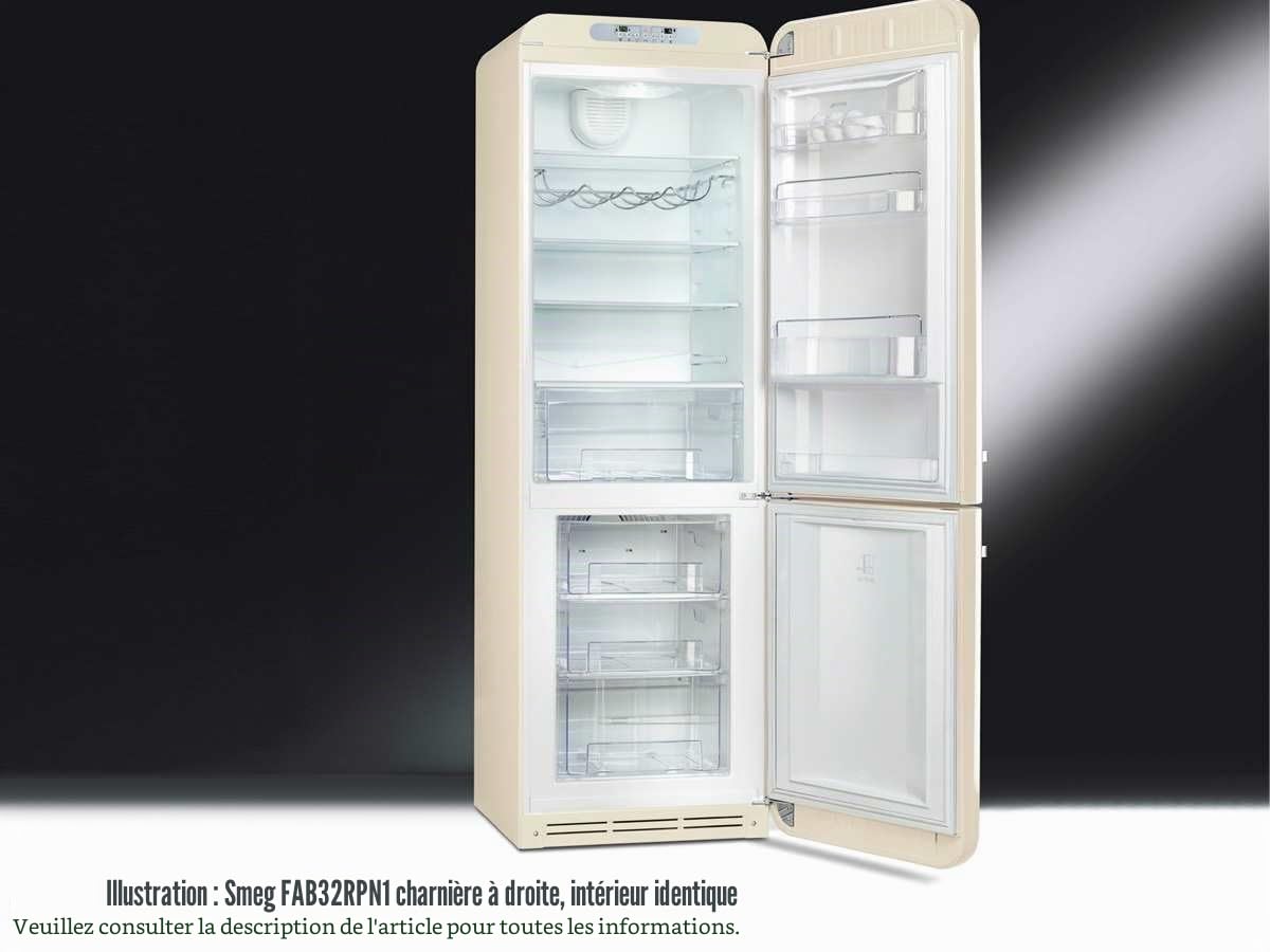 Smeg FAB32LPN1 Autonome 304L A++ Crème réfrigérateur-congélateur - Réfrigérateurs-congélateurs (304 L, SN-T, 10 kg/24h, A++, Nouvelle zone compartiment, Crème)