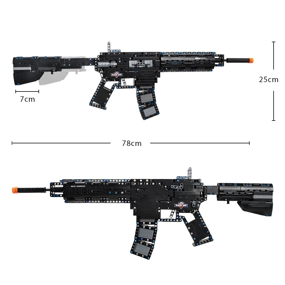 Amazon | CaDA ブロックキット 輪ゴム遊び 銃のおもちゃ M4A1