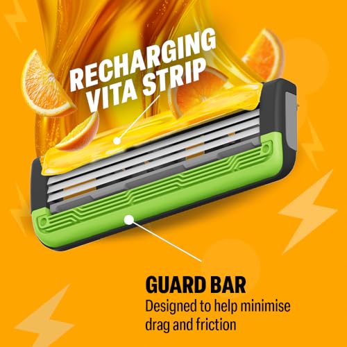 Image of Bombay Shaving Company Vita Charge 3 Razor and Pack of 2 Cartridges