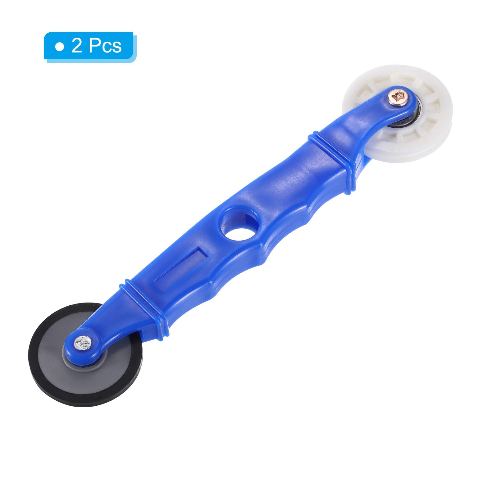 PATIKIL LED Strip Channel Roller Tool, 2 Pcs Flat/U-Groove Wheels with Plastic Handle Quick Installation Tool for 5-10mm Wide LED Strip - Image 3