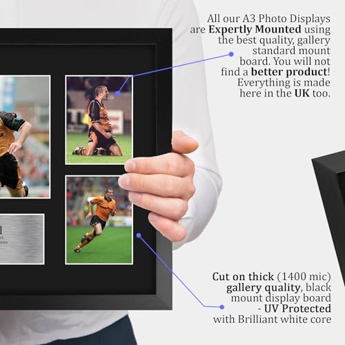 HWC Trading Steve Bull Wolves Printed Memorabilia Signed Autograph Photograph Display for Football Fans and Supporters - A3 Framed - Image 4