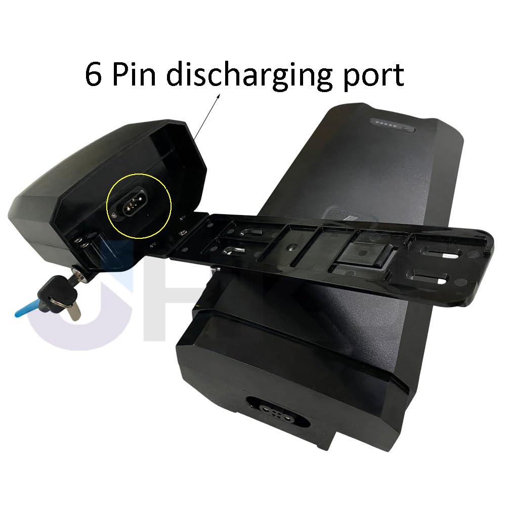 Batteria per Portapacchi Posteriore da 48V 36V 17.5Ah 20Ah 25Ah 30Ah e Batteria al Litio agli ioni di Litio da 52V 15Ah 20Ah per e-Bike con Caricabatterie.