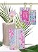 Lilly Pulitzer Vegan Leather Passport Holder, Cute Passport Cover, Travel Wallet with Credit Card Slots, Seaing Things