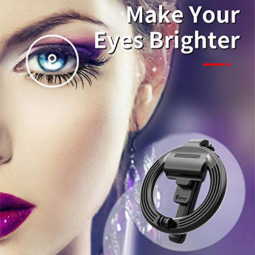 Ajcoflt Tripé de obturador remoto portátil dobrável L07 sem fio Bluetooth selfie com luz anelar LED