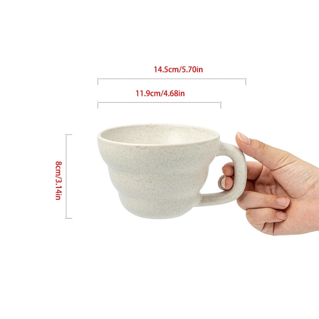 ENGENDER Tazas Cafe Taza De Cerámica, Taza De Desayuno, Taza De Agua, Taza De Café Retro Mug Cups(E)