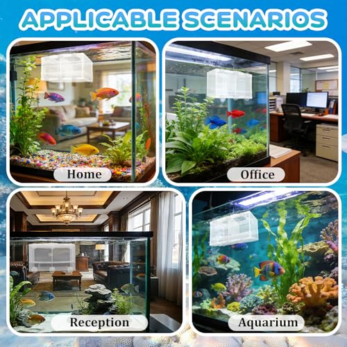 Image of 2 Pack Breeder Box for Fish Tank, Plastic Frame Breeding Box with Suction Cups, Fish Breeder Box for Aquarium, Mesh-Framed Fish Fry Incubator with Partitions