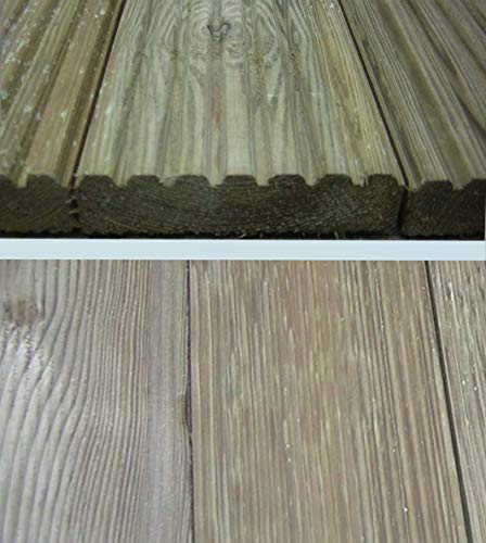 Listoni 4pz per pavimento in legno pino impregnato...