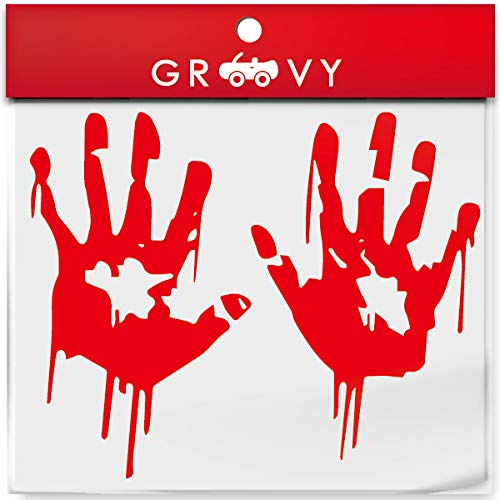 ステッカー大きめセット 3Dホラーハロウイン7ゾンビ　血まみれ  フット Amazon.co.jp: ハロウィン ホラー お化け 車 シール 怖い 血 手形