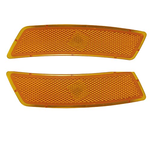KYYET Amber Lens Front Bumper Side Marker Light Lens Housing Compatible with VW Beetle 2012-2019 Tiguan 2018-2021
