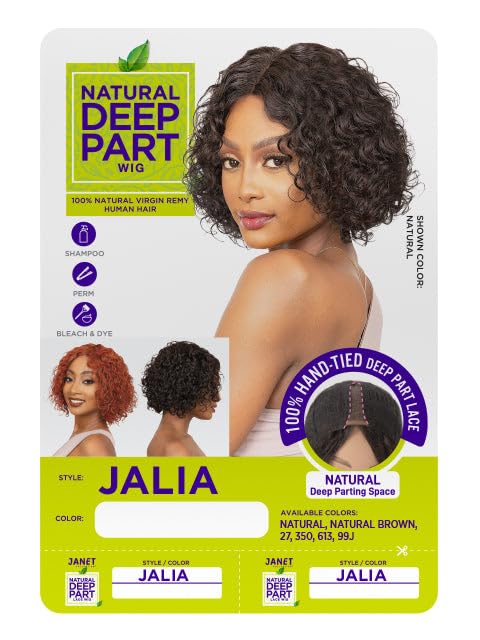Janet Collection 100% Virgin Remy Human Hair Hand-Tied Lace Deep Part Wig - Jalia