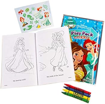 Disney Princess Paint with Water Super Set for Girls Kids Bundle ~ Deluxe  Mess-Free Book with Water Surprise Brush, Mini Coloring Book, and Stickers  ...
