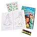 Set Of 15 Princess Play Packs Fun Party Favors Coloring Book Crayons Stickers Plus Loot Bags, Door Hanger